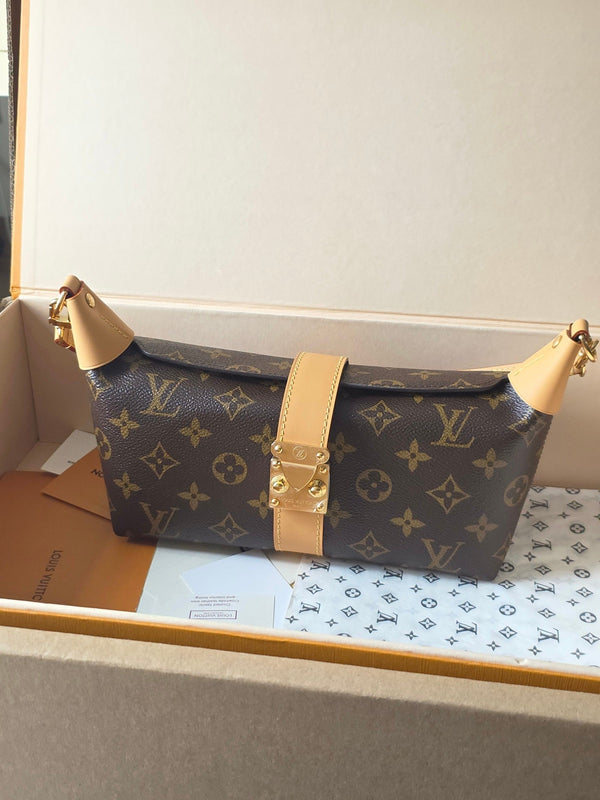 LV Pochette Mia Shoulder Bag Brown Monogram Canvas 275060