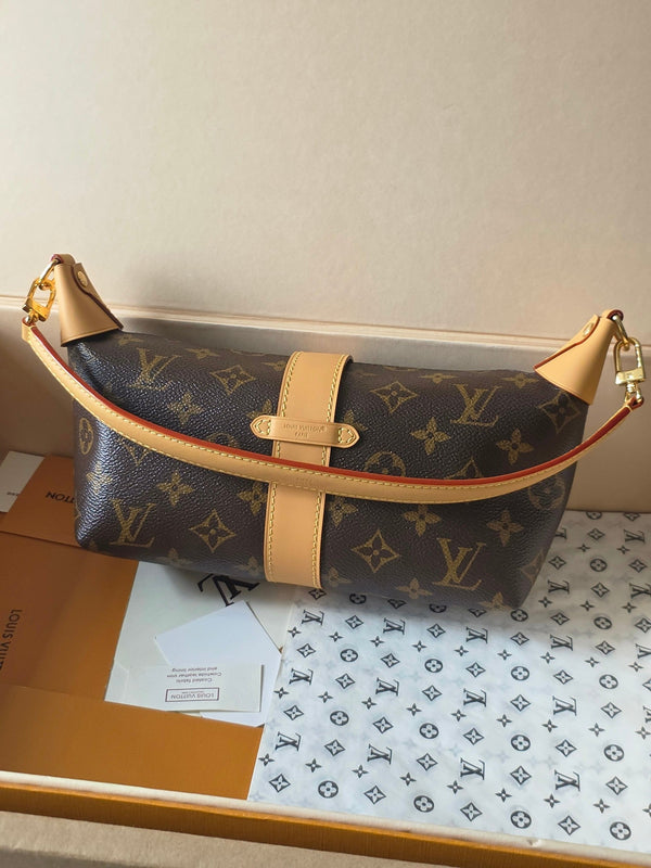 LV Pochette Mia Shoulder Bag Brown Monogram Canvas 275060