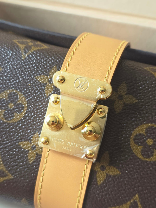 LV Pochette Mia Shoulder Bag Brown Monogram Canvas 275060