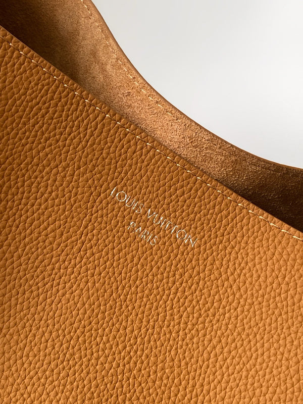 LV Verso Hobo Brown Calfskin Suede