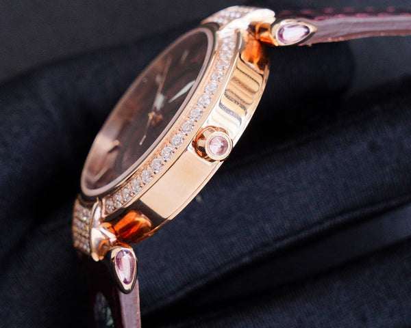 IMPERIALE 36MM AUTOMATIC ROSE GOLD CASE LEATHER STRAP