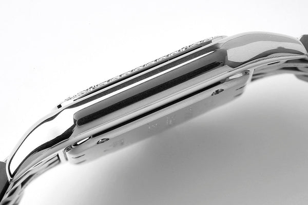 PANTHERE SILVER CASE DIAMOND BEZEL WHITE DIAL