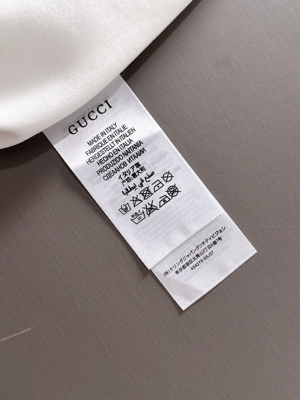 Gucci 25 Long-Sleeved T-shirt White Cotton 108754