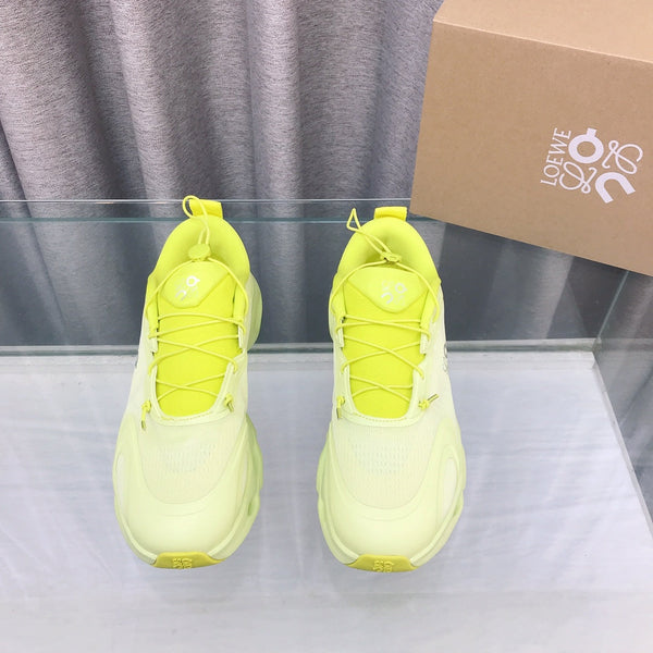 Loewe 2025 x On Cloud Solo Running Sneakers Green Nylon Calfskin 597428