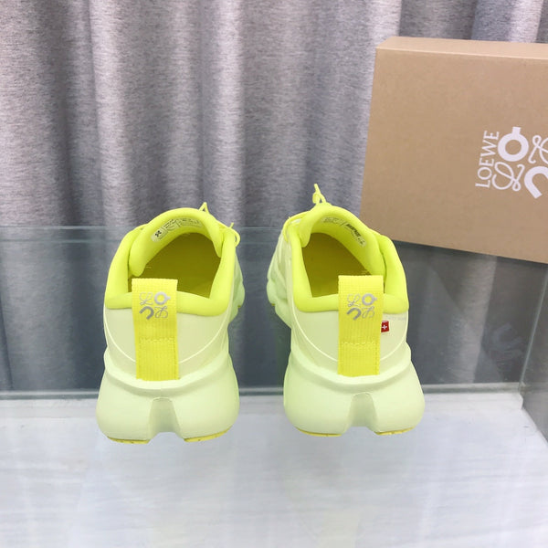 Loewe 2025 x On Cloud Solo Running Sneakers Green Nylon Calfskin 597428