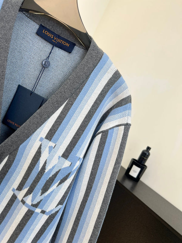 LV Striped Knit Cardigan 799113