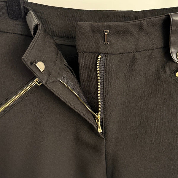 LV Zippered Double Pocket Leather Jogger Pant