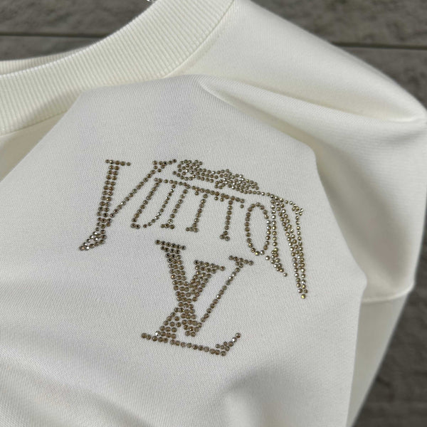 LV Long-Sleeve Crew Neck Sweatshirt 492235