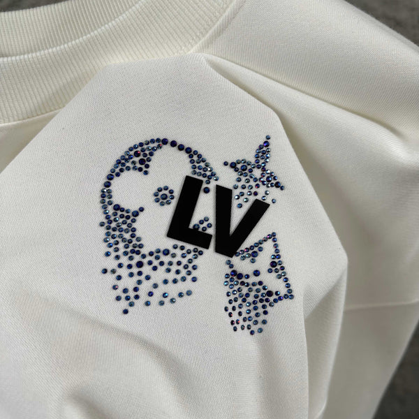 LV Long-Sleeve Crew Neck Sweatshirt 492227