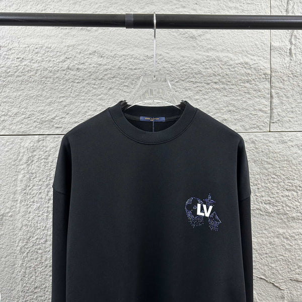 LV Long-Sleeve Crew Neck Sweatshirt 492225
