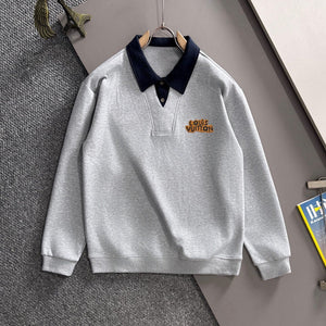 LV 25SS Lapel Sweatshirt Long Sleeve 494414