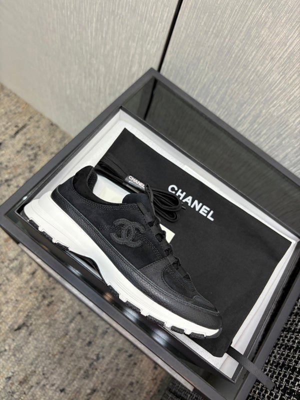 Chanel 26 Quilted Classic Sneaker Black in Lambskin 602476