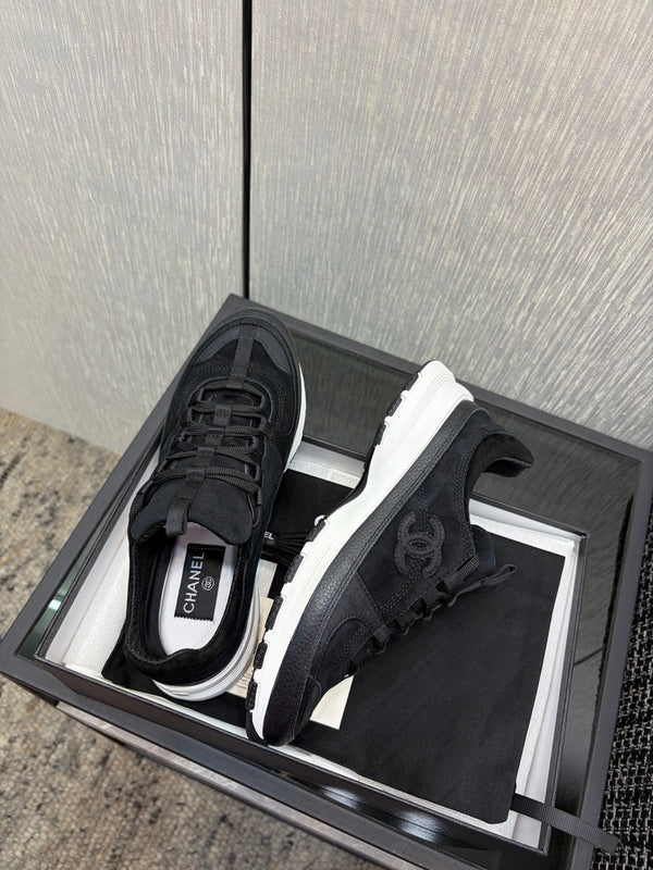 Chanel 26 Quilted Classic Sneaker Black in Lambskin 602476