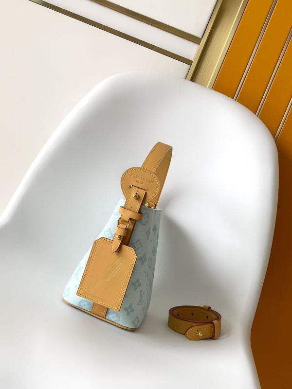 LV M27529 All-In BB Handbag 18 Light Blue Monogram and Damier Pattern 278106