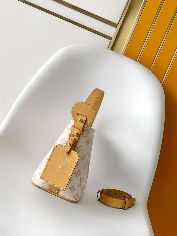 LV M28355 All-In BB Handbag 18 Light Yellow Monogram and Damier Pattern 278104