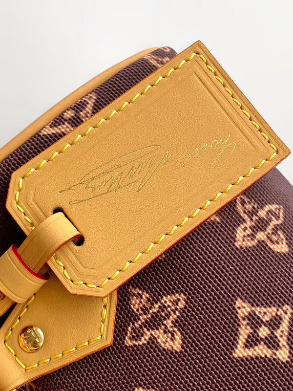 LV Nano Speedy Bag 26 Brown in Monogram Coated Canvas 278088