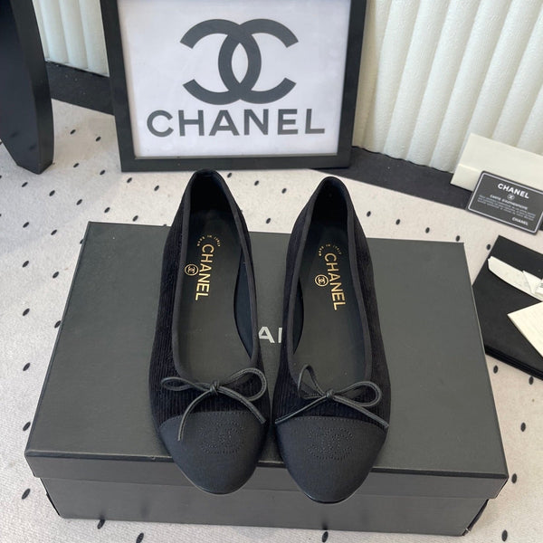 CC Ballet Flats Black in Sheepskin 611693