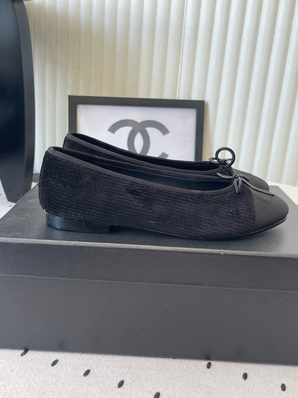 CC Ballet Flats Black in Sheepskin 611693