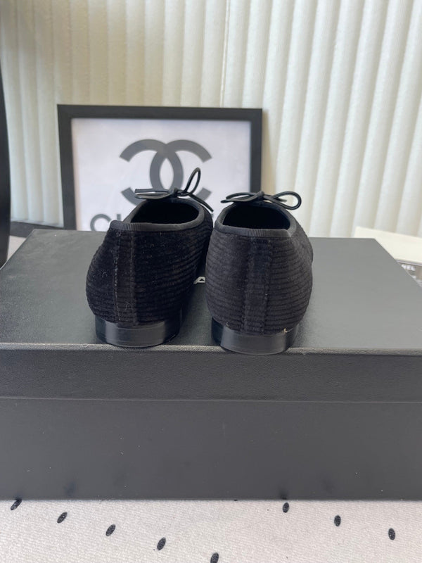 CC Ballet Flats Black in Sheepskin 611693