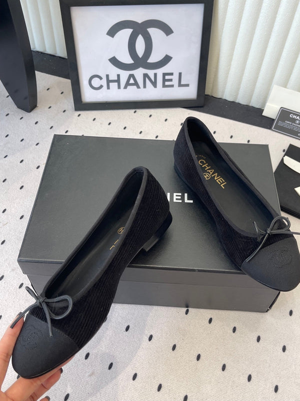 CC Ballet Flats Black in Sheepskin 611693