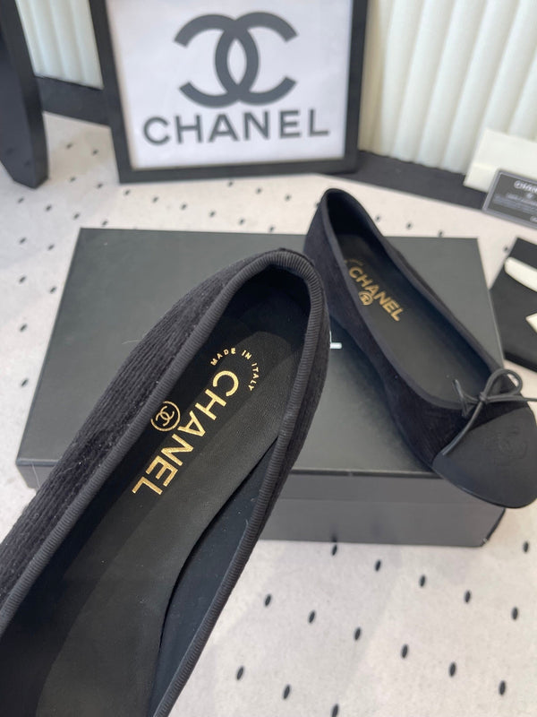 CC Ballet Flats Black in Sheepskin 611693