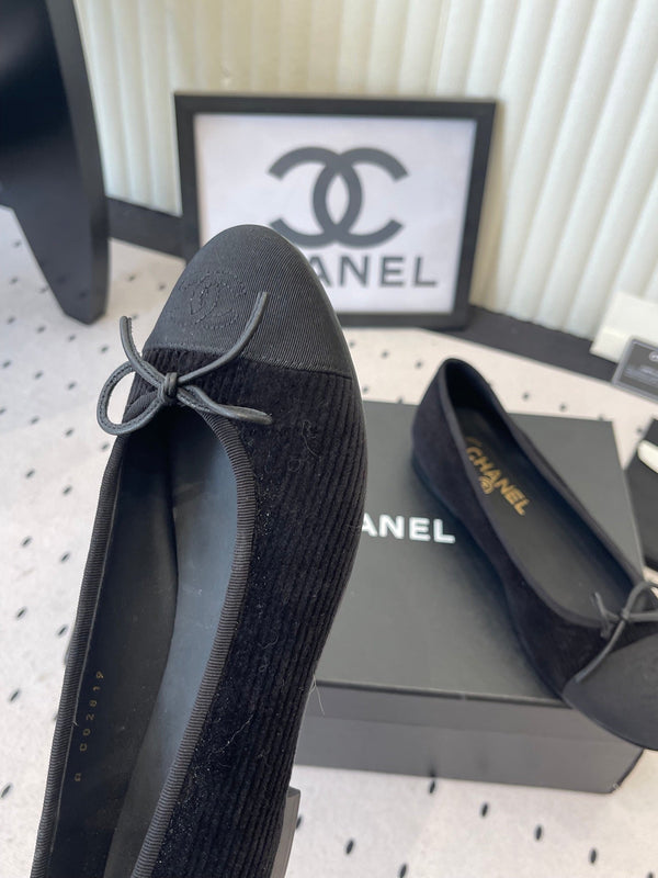 CC Ballet Flats Black in Sheepskin 611693