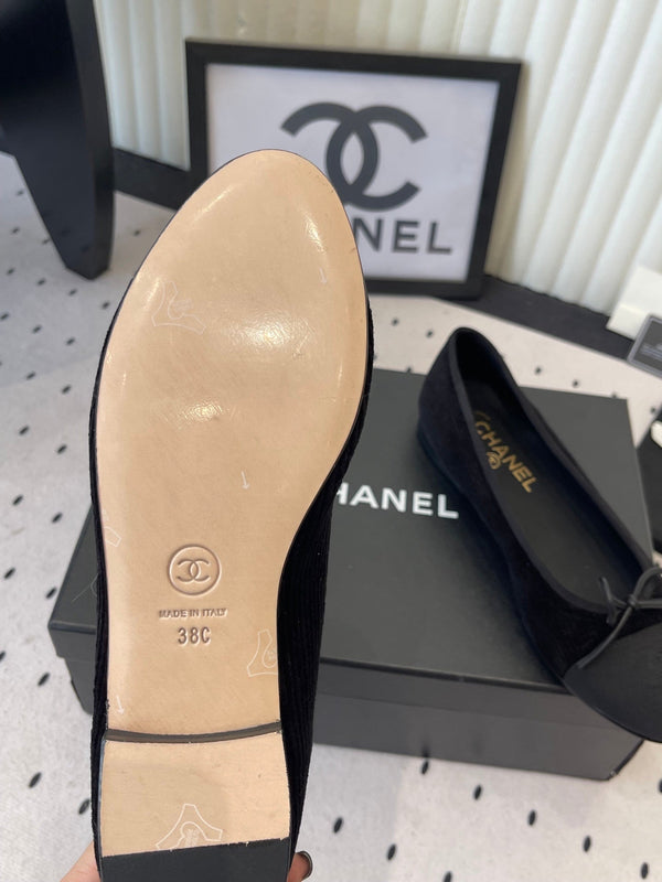 CC Ballet Flats Black in Sheepskin 611693