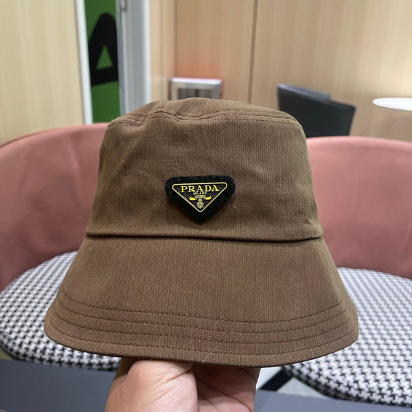 Prada 25 Bucket Hat Brown in Canvas 122131