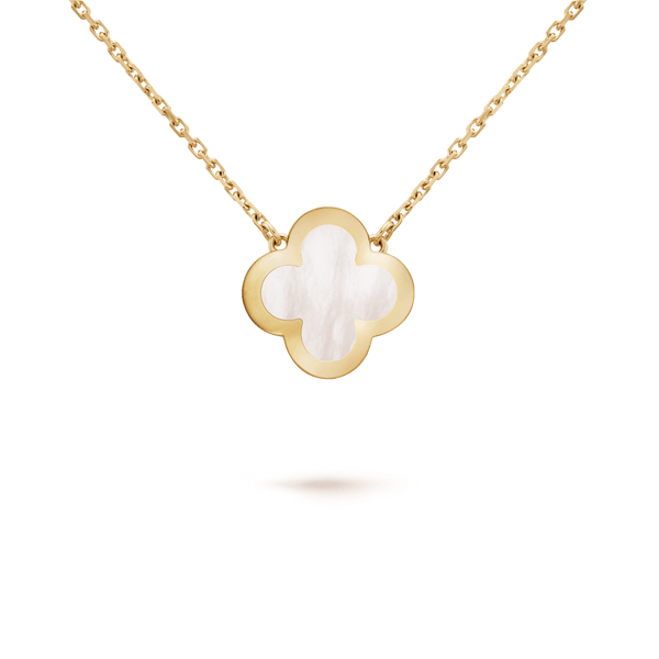 PURE CLOVER PINK GOLD MOP NECKLACE