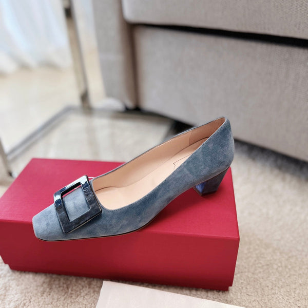 RV Trumpet Pumps 4.5cm Grey Suede 607867