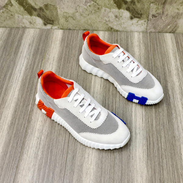 HM BOUNCING SNEAKER CLOUD AND ORANGE BREATHABLE FABRIC