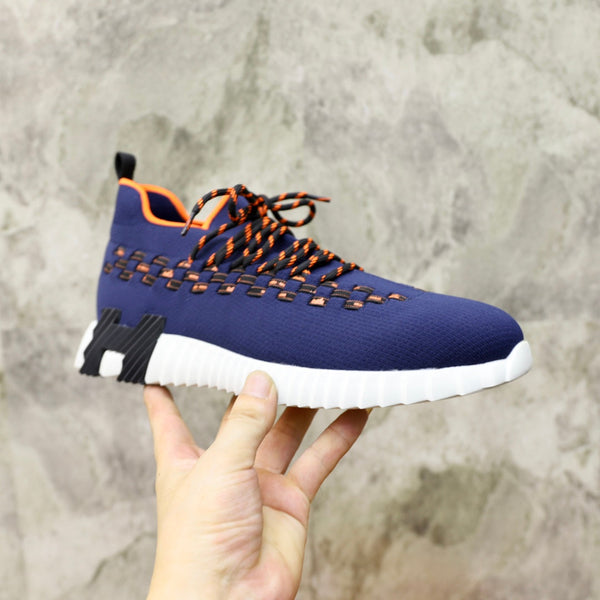 HM FLEX SLIP-ON SNEAKER NAVY WOVEN FABRIC