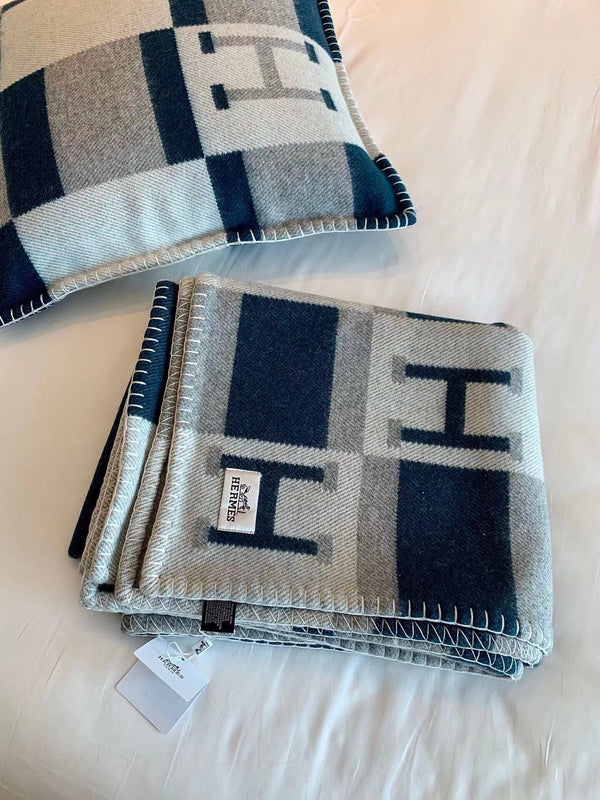 BLANKET 170 CM IN COLORFUL WOOL AND CASHMERE 689473