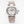 pasha 30mm quartz stainless steel pink dial light brown leather