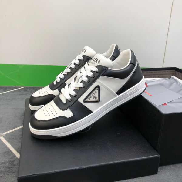 PRA DOWNTOWN LEATHER SNEAKERS WHITE MIX BLACK