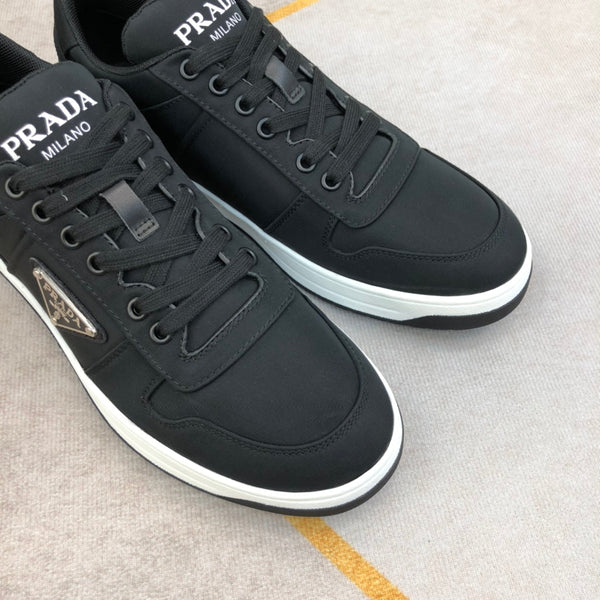 PRA PRAX 01 RE-NYLON SNEAKERS IN BLACK FABRIC