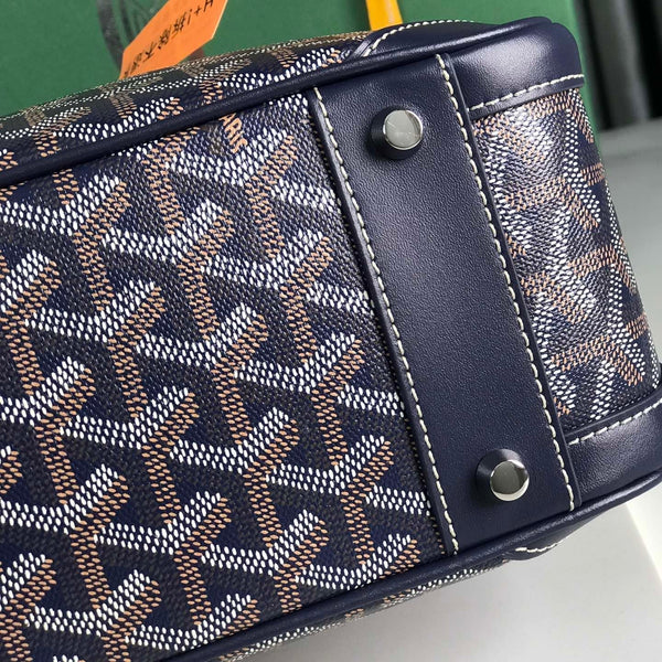 SAINT JEANNE BAG 35 IN OXFORD BLUE GOYARDINE CANVAS AND CALFSKIN