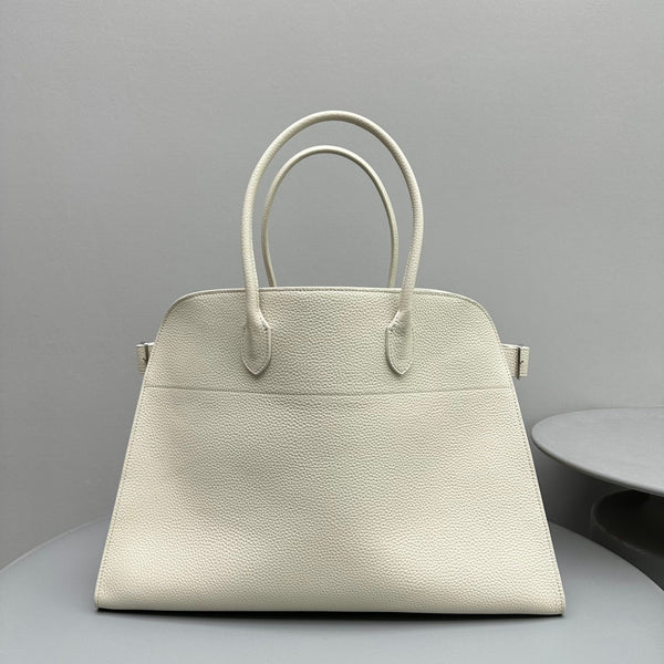 The Row Margaux 17 White Calfskin