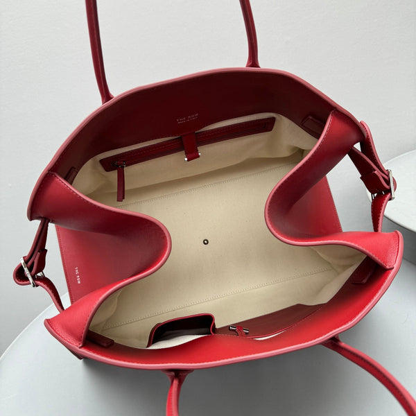 The Row Margaux 17 Red Leather