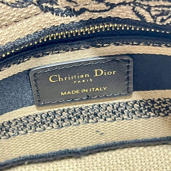 CD Elephant Apricot 17 Lady Dior Bag Canvas 336749