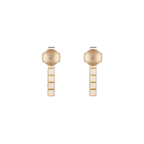 ICE CUBE PINK GOLD DIAMONDS EARRINGS