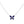 BUTTERFLY BLUE DIAMOND PAVED NECKLACE