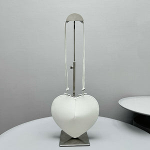 AL COEUR BAG IN WHITE CALFSKIN