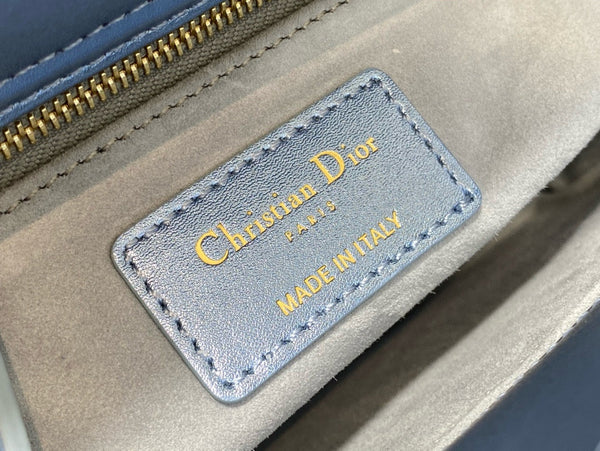 CD Lady 20 Navy blue Canvas attached diamonds