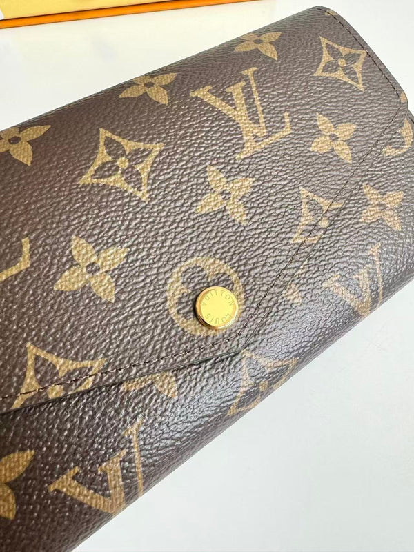 LV Sarah Wallet 19 Brown in Monogram Cowhide