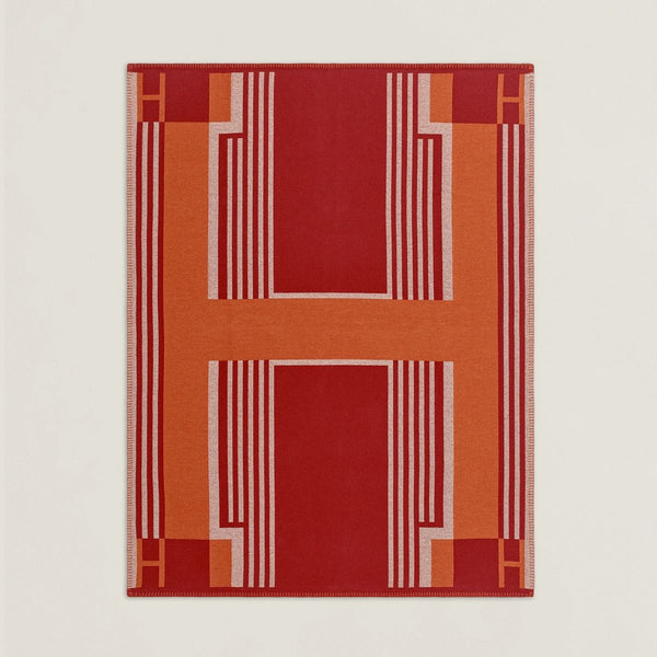 HM Ithaque Blanket Cuivre Wool Cashmere
