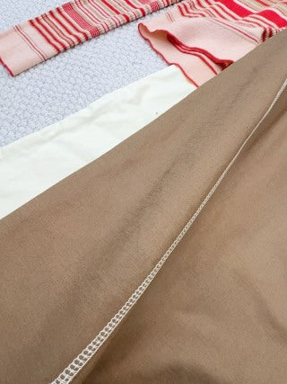 Fendi 25 Hip Skirt Khaki Cotton