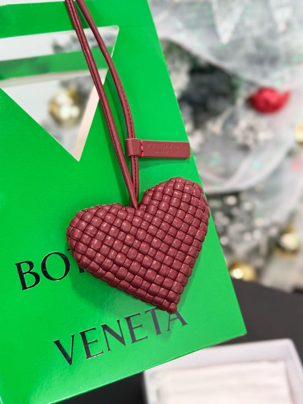 Bottega Veneta Heart Charm Lambskin