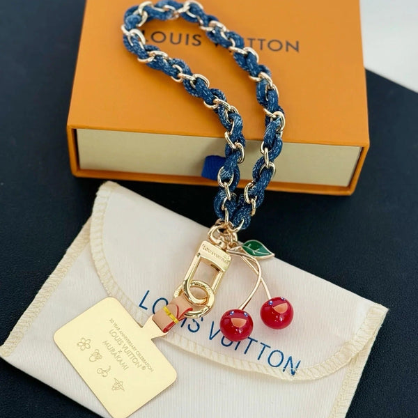 Louis Vuitton x Takashi Murakami Denim Cherry Charm