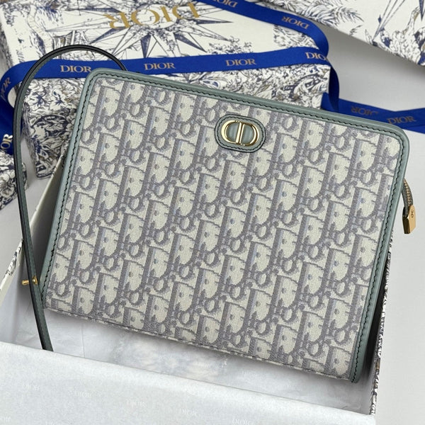 CD 30 Montaigne Dea Pouch 26cm Grayish Jacquard 258617